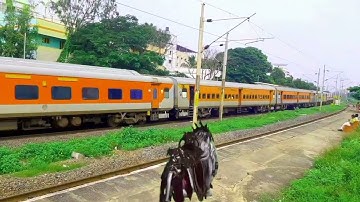 Dangerous Highspeed  Intercity Express & Howrah Katwa || Indian Rail Train Video