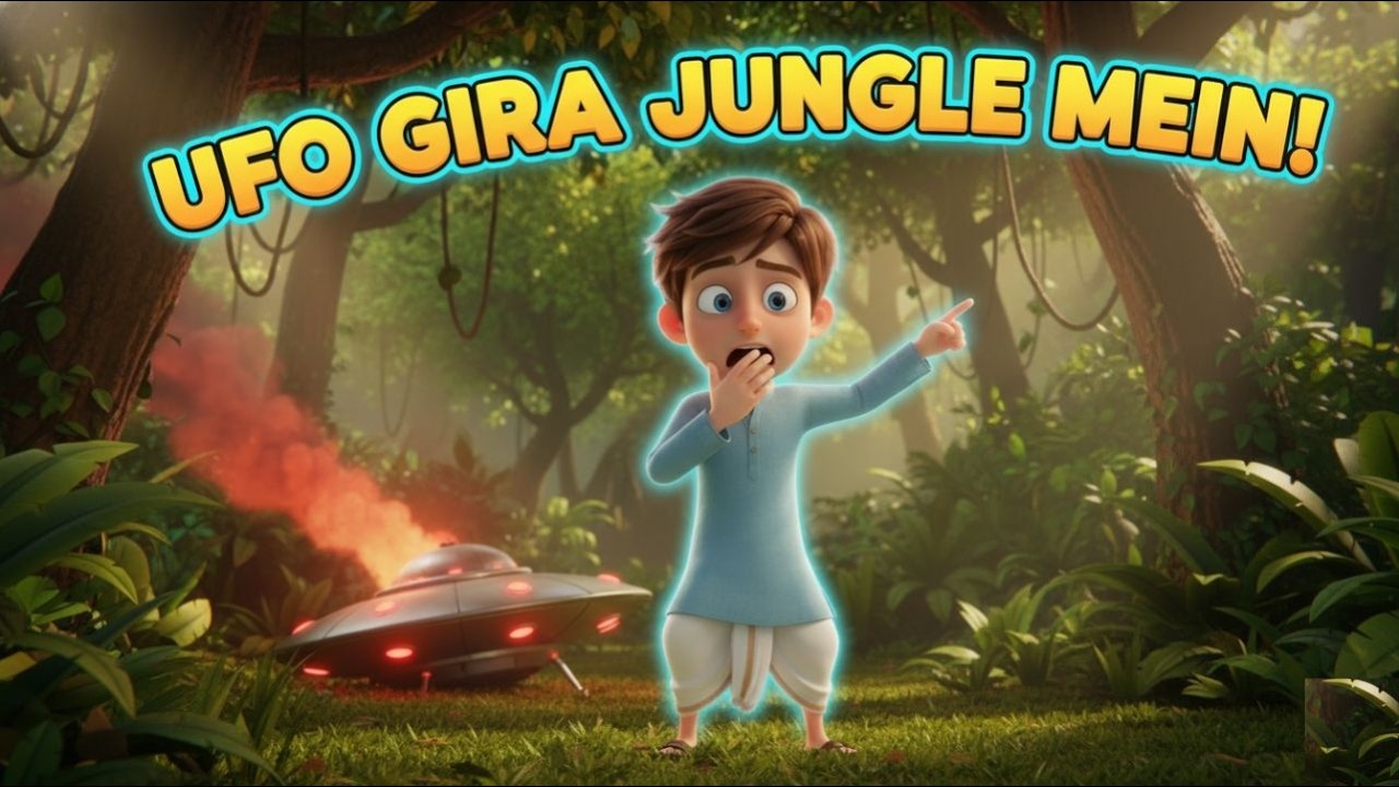 पेंड्रा के जंगलों में गिरा UFO | हिंदी कहानियाँ | कार्टून कहानी | हिंदी कहानियाँ