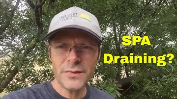 Why is My Spa Draining Down When the Pump is Off?