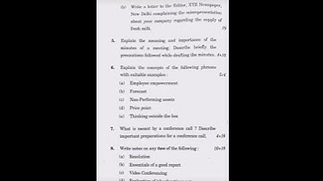 BCOLA-138 Business Communication Question Paper JUNE-2022