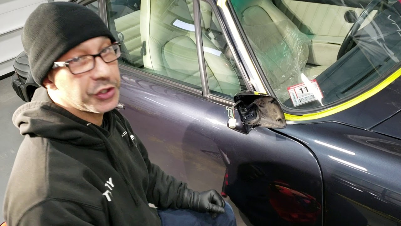 1987 Porsche 911 side mirror removal