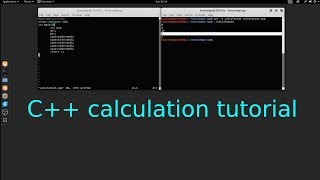 C++ calculation tutorial in Linux