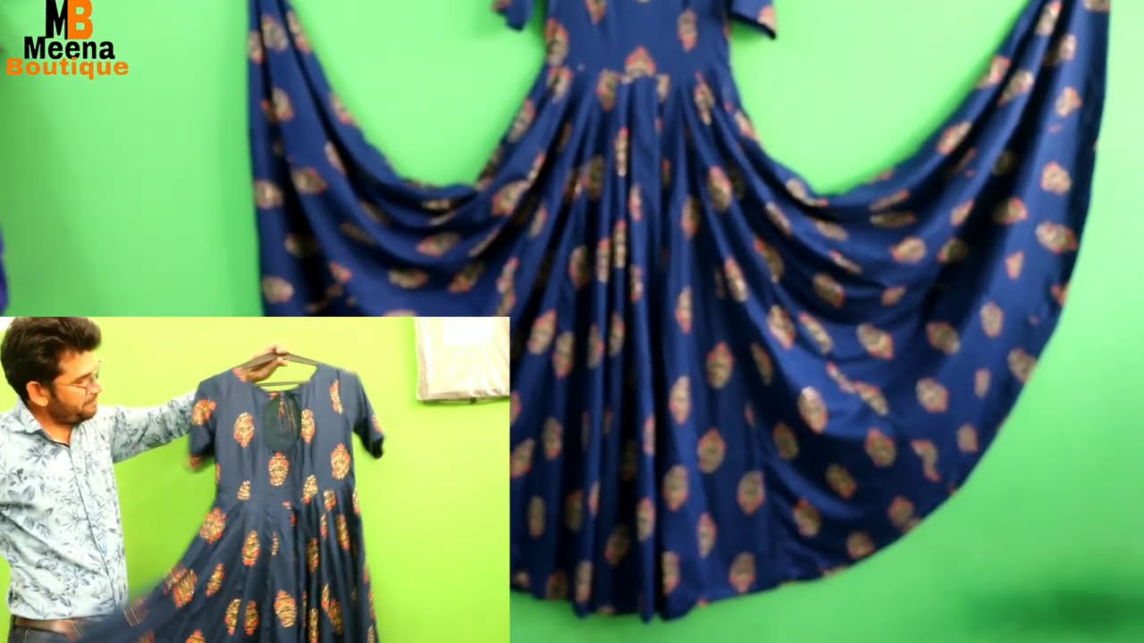 Umbrella Kurti Cutting And Stitching  Anarkali Kurti  Frock Suit   English Subtitles  YouTube