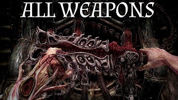 Scorn - All Weapons Pick up Animations Xbox Series X 4K 60 FPS Gameplay