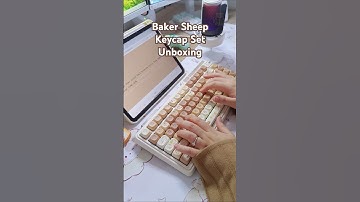 Unboxing Baker Sheep Keycap Set 🐏🤎 #unboxing #typingsound #cutekeycapset #kzzik75lite #shorts #asmr