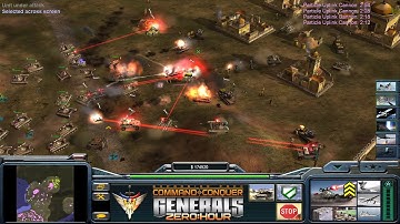 C&C Generals - Zero Hour: 1 vs. 7 - Laser vs. 7 Hard Generals (Northern Atlantic)