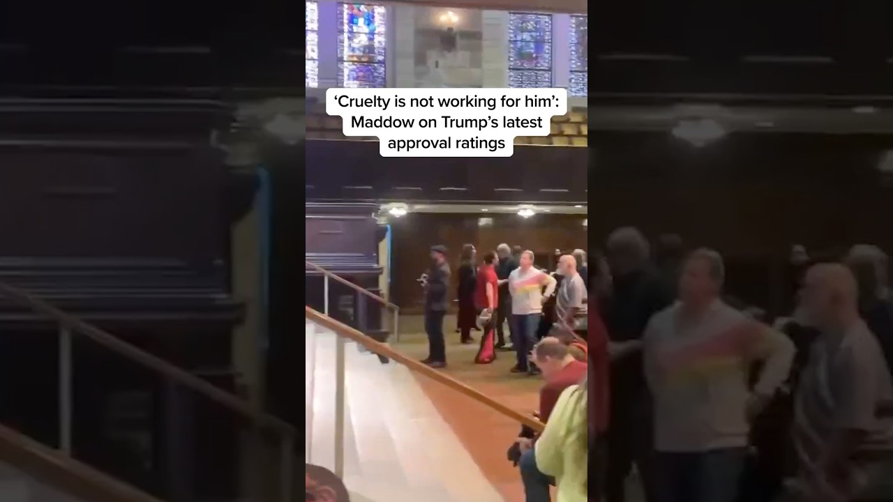 ‘Cruelty is not working for him’: Maddow on Trump’s latest approval ratings