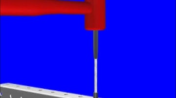 80/20:  3D Depiction of How to Join HT Series Profiles Using the Tube Insert and Roll Pin