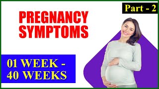 Symptoms of Pregnancy – 1 Week to 40 Weeks Regular Signs | Part 2