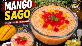 Mango Sago Dessert with Red Jelly | Creamy & Refreshing Summer Dessert | Easy Mango Sago Recipe Mango Sago Dessert with Red Jelly | Creamy & Refreshing Summer Dessert | Easy Mango Sago Recipe