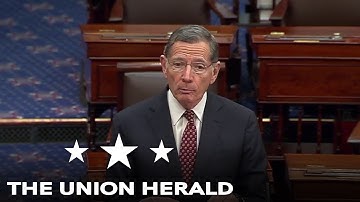 Senator Barrasso houdt toespraak op de 37e dag van de overheidssluiting