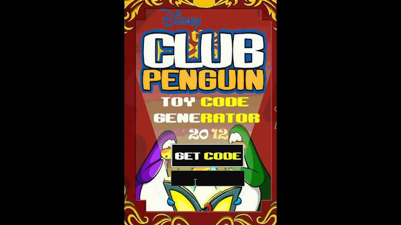 CP Toy Code Generation 2012