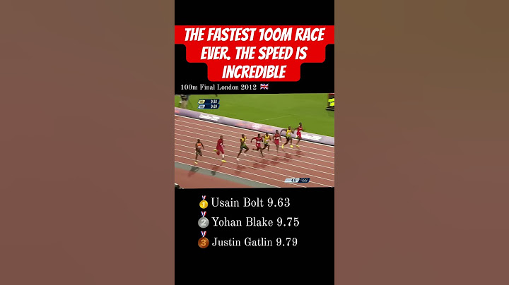 The fastest 100m race ever. The speed is incredible
