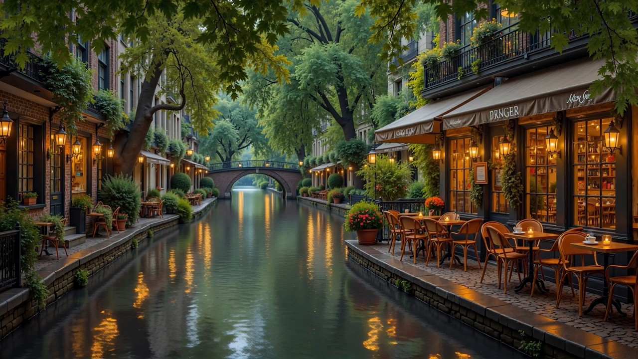 Gentle Morning Jazz 🌸 Cozy Spring Café Corner | Relaxing Jazz Playlist for a Calm & Positive Start