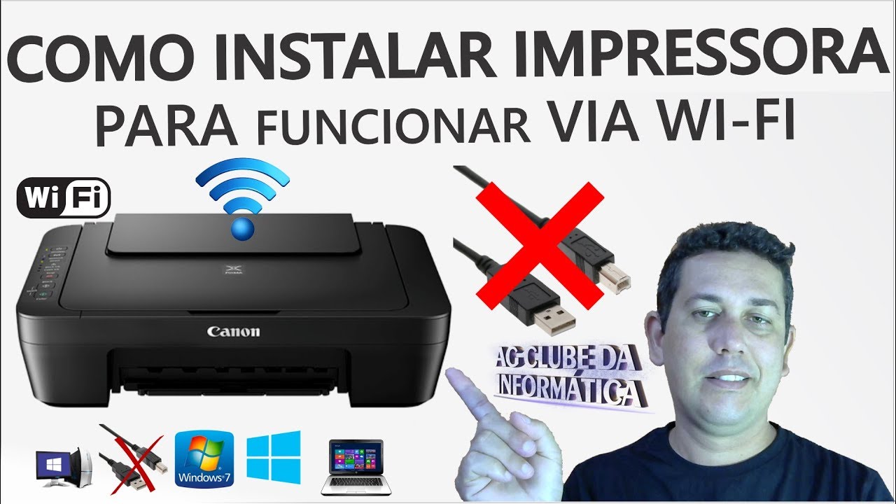 Como Instalar Impressora WI-FI Canon MG3010 - YouTube