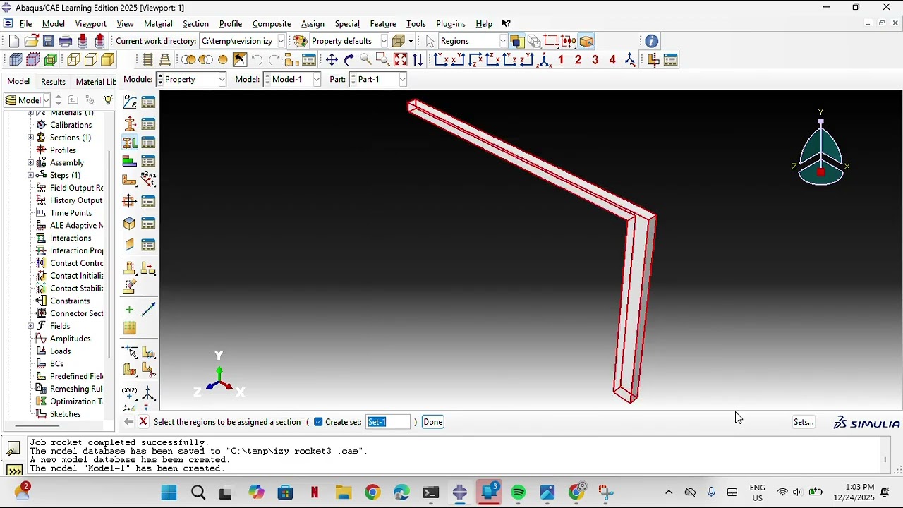 Abaqus for static, buckle and modal analysis