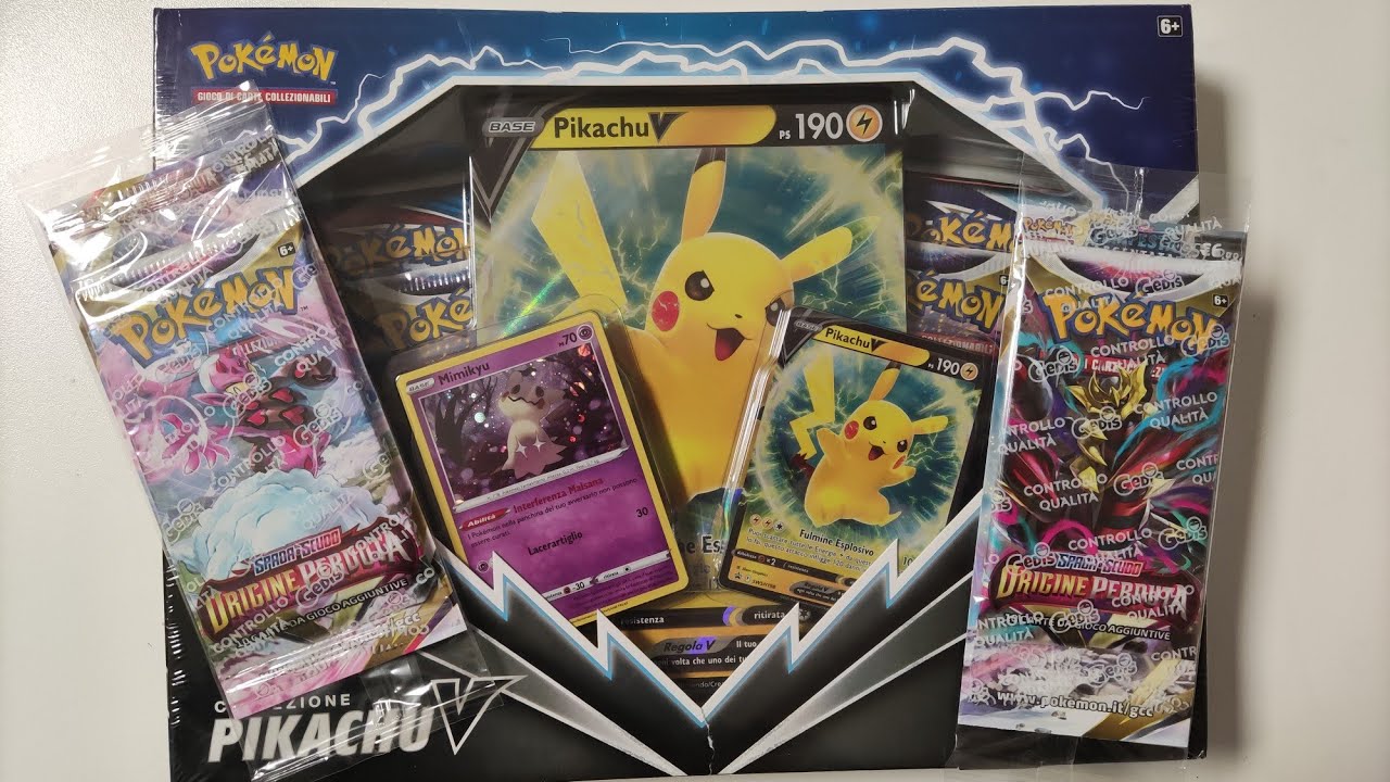 Regalo di Natale - Unboxing Collezione di Pikachu V - YouTube