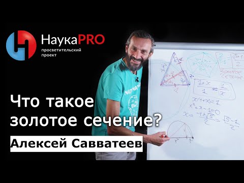 Золотое сечение в математике – математик Алексей Савватеев | Научпоп