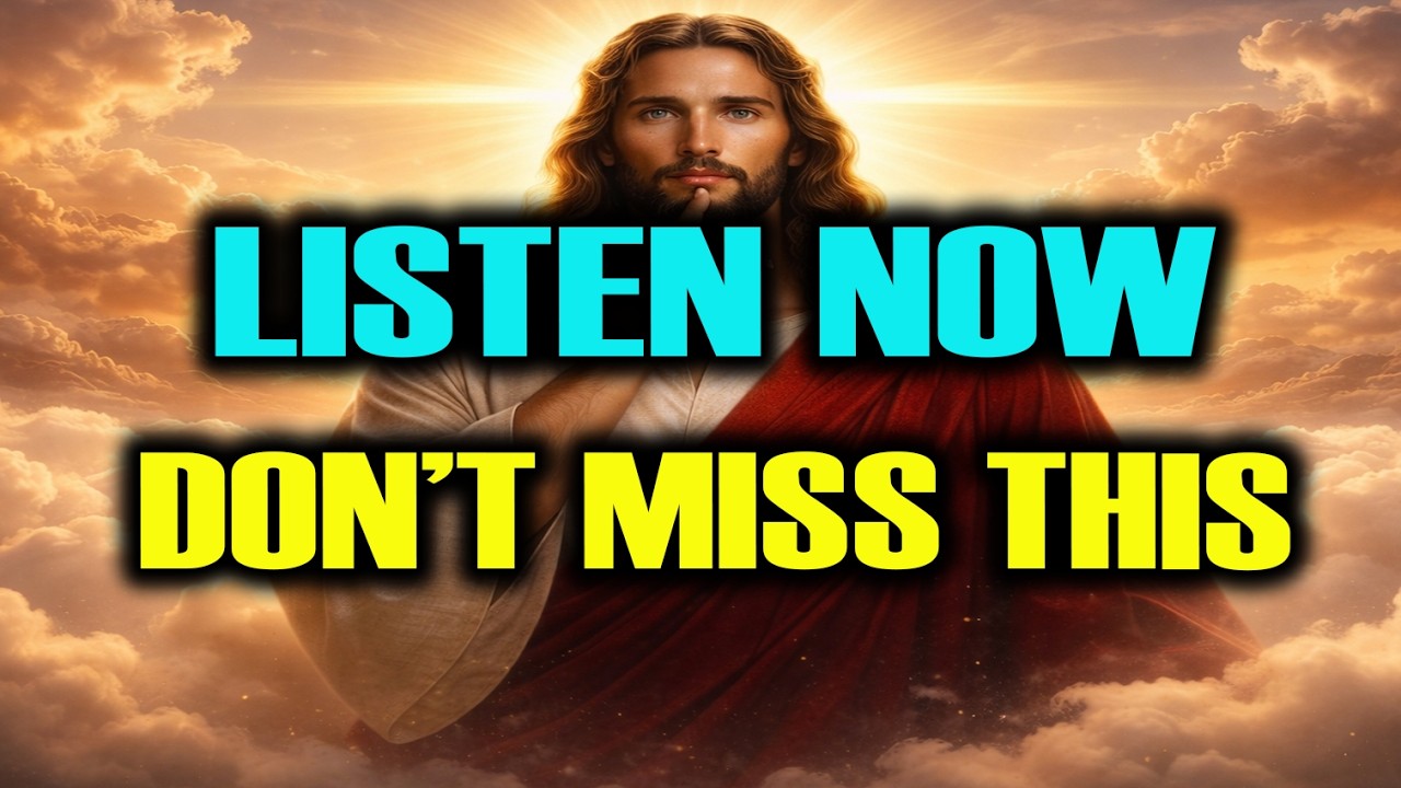 GOD SAYS: LISTEN NOW — YOUR LIFE IS ABOUT TO CHANGE | The Message from God. 🙌🙌
