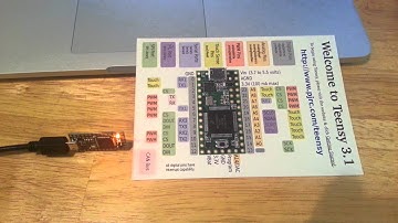 Teensy 3.1 Arduino running Modified Blink Demo