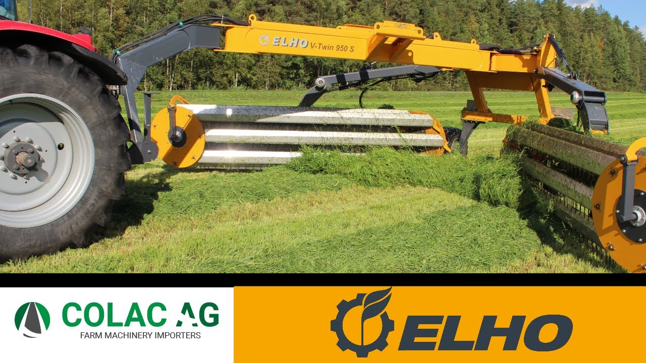 Ehlo Rake Elho V-Twin 950 Rake Showcase | Colac Ag - YouTube