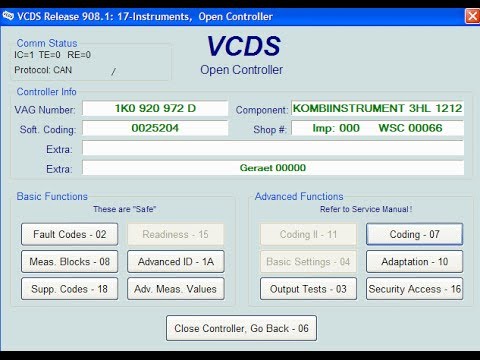 Popular Volkswagen Golf VAG-COM Tweaks & Codes - YouTube audi a4 rear wiper motor wiring diagram 