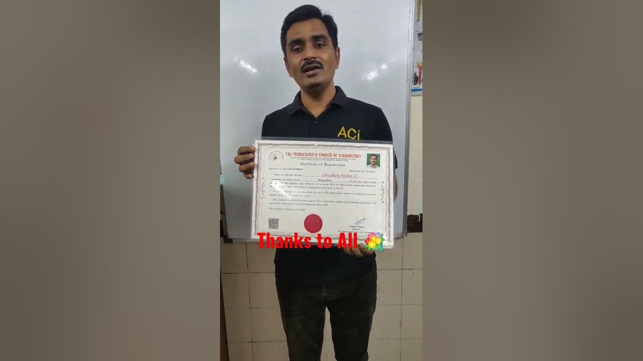 Thanks to The Maharashtra Council of Acupuncture धन्यवाद 💐 जी 