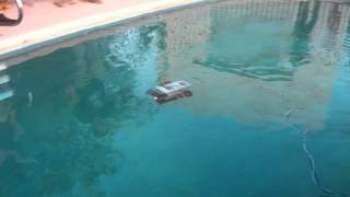 Bit Buckets underwater ROV Tribble first drive in pool