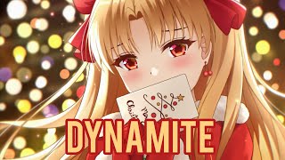 [Nightcore] BTS - Dynamite Holiday Remix (Lyrics)