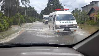 Banjir Di jalan antara Kasongan kereng pangi..27 Ags 2021