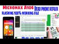 Micromax A106 dead boot phone repair flashing 100% phone on #Shmobilerepair