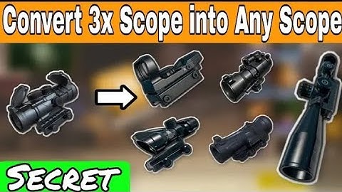 Convert 3x scope into any scope in Pubg Mobile | Scope Glitch Pubg Mobile 2018 Trick |