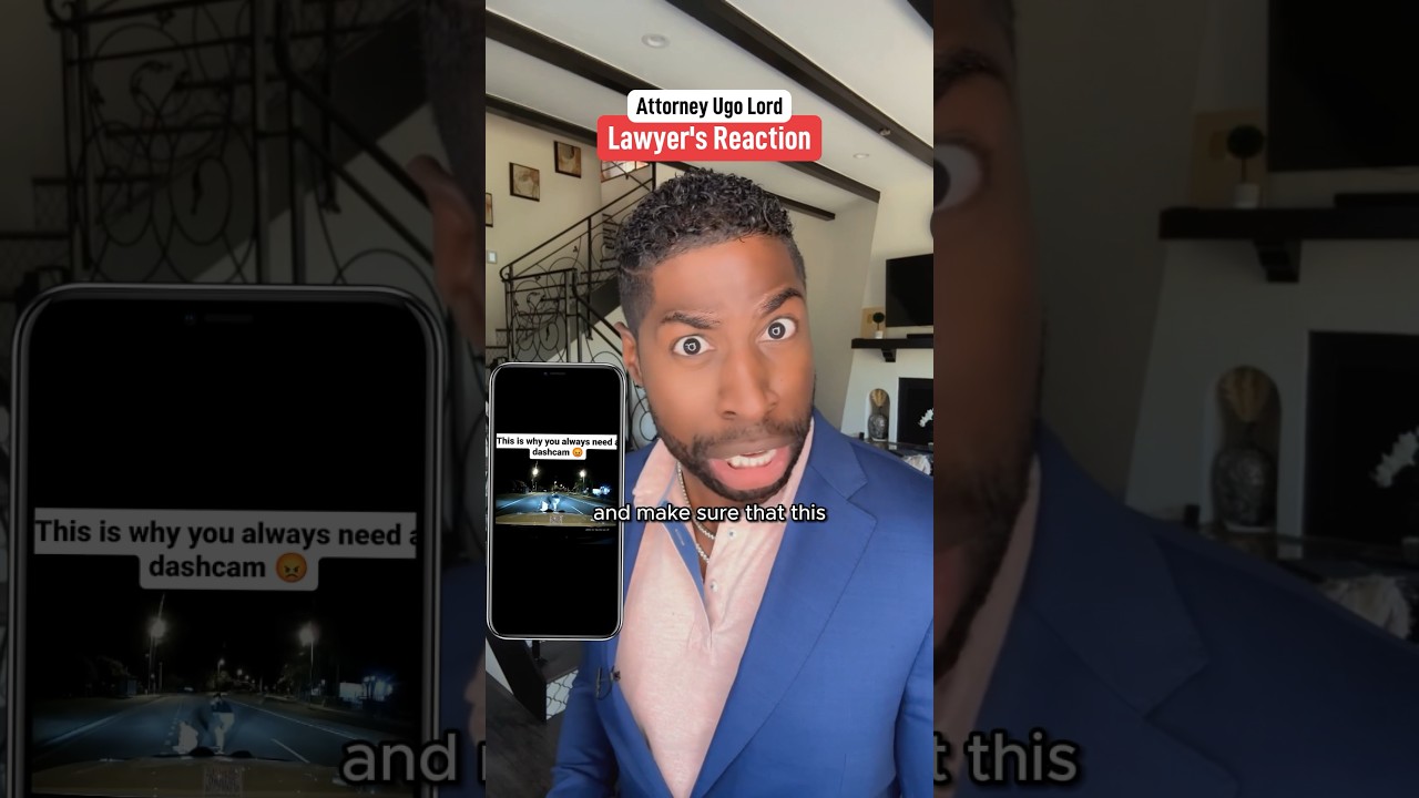 Dash cam catches unbelievable footage of a pedestrian. Is driver guilty? Attorney Ugo Lord reacts!￼