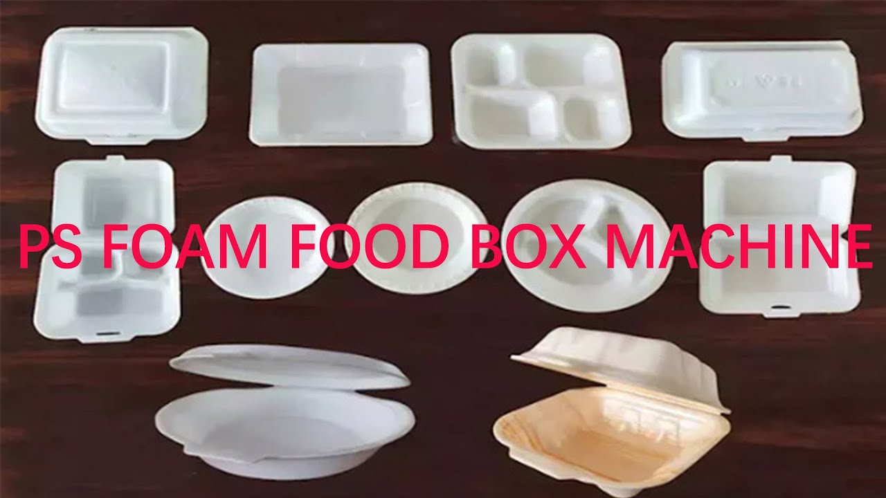 PS foam box machine/ PS foam food container making machine/ take away food lunch box forming machine