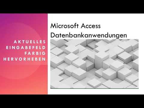 Update Microsoft Access Eingabefeld farbig hervorheben