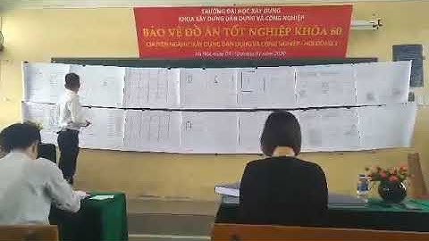 Bảo vệ đồ án tốt nghiệp 8 điểm- K60 Khoa Xây dựng dân dụng & công nghiệp -Đại Học Xây Dựng
