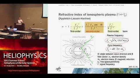 Radio wave propagation for communication and probing; ionospheric scintillation | Norbert Jakowski