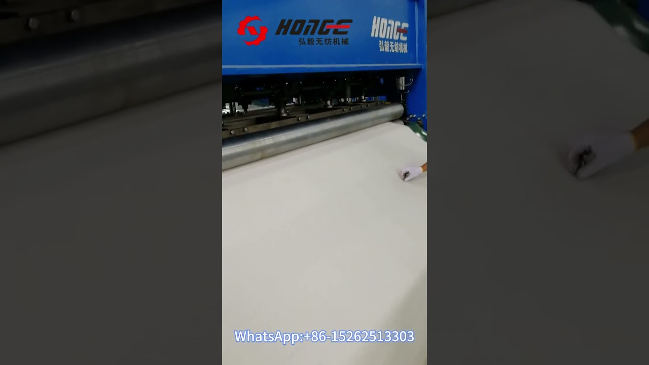 How to make needle-punched fabric for nonwoven machinery?