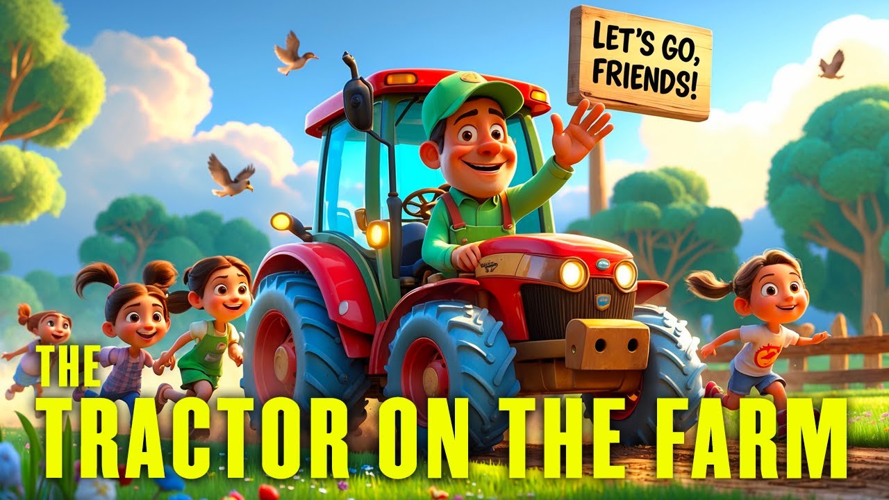 The Tractor on the Farm | Fun Preschool Song for Kids | Sing-Along & Learn