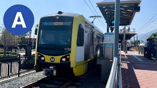 Los Angeles Metro A Line Trains at Arcadia Station