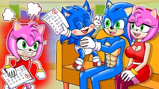Sonic's Family Broken: Abandoned Baby Amy! My Parents Don't Love Me - Sonic the Hedgehog 2