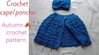 crochet cape for girls |a must have crochet poncho