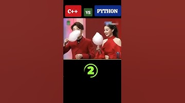A funny Visualization between C++ and Python 🤩#shorts #viral#funny
