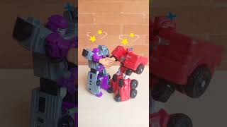 Robot Transformer Tobot R & Tobot Train Stop Motion
