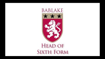 Head of Sixth Form Bablake A level September 2021