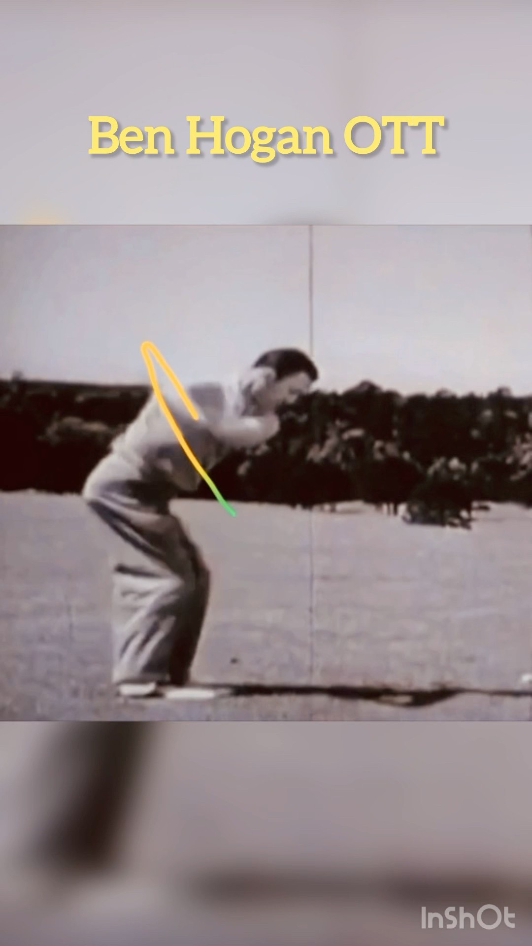 Here’s the great Ben Hogan swinging inside and over the top! #golf #golftips #ott #miracleswing