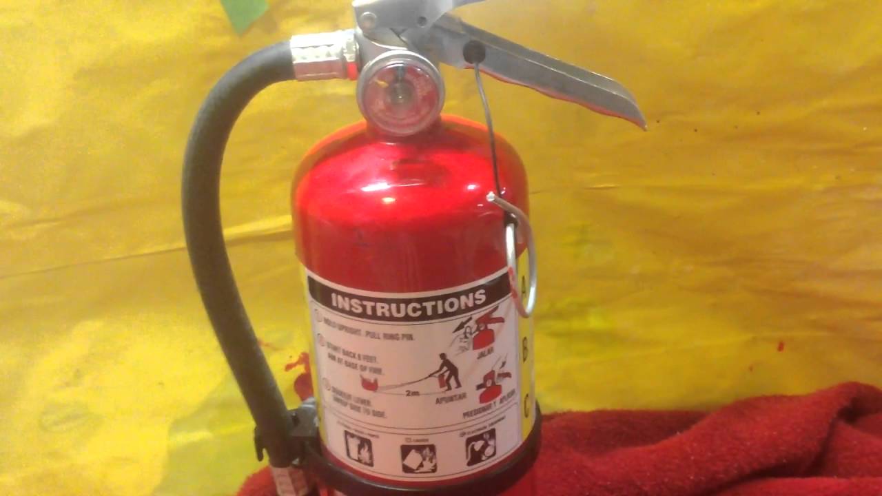 How to make homemade fire extinguisher cannon YouTube