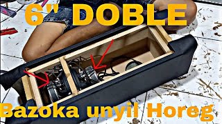 cara bikin box dan ukuran box bazooka 6inch|| part1