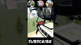 Jump From Helicopter Challenge ☠️ In Indian Theft Aura Simulator VS IBD3D  🤩💥 #shorts #gaming #gta