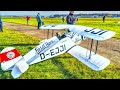 50 scale rc bcker jungmeister with radial engine perfect scale flight demonstration